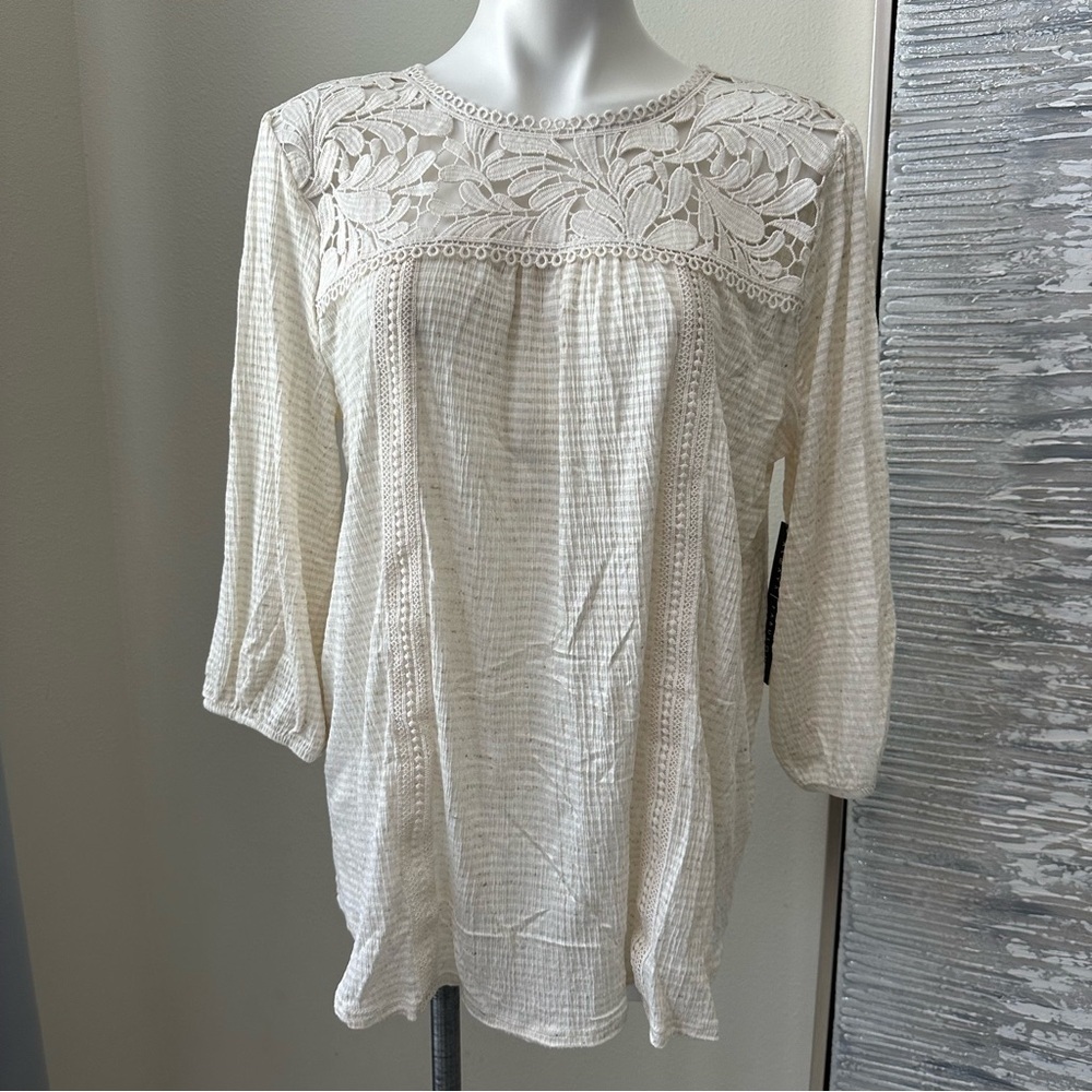 Absolutely Famous Women’s 3/4 Sleeve Shirt Size XL